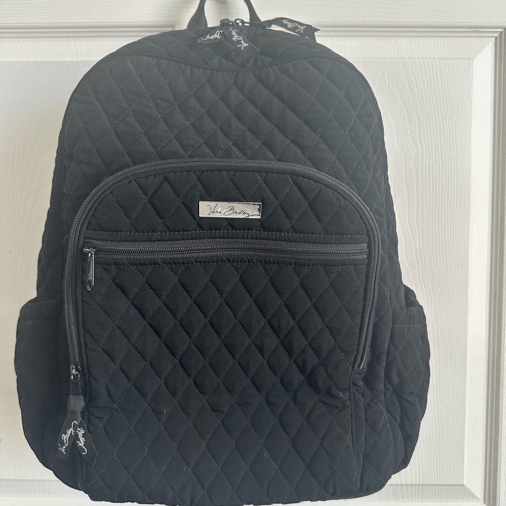 Vera Bradley Quilted Black Backpack